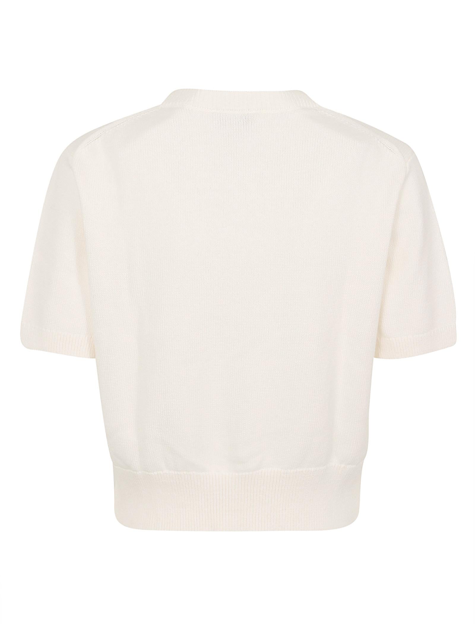 Maglietta donna LV044E306G YBH WHITE GREIGE CALVIN KLEIN 