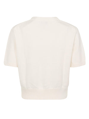 Maglietta donna LV044E306G YBH WHITE GREIGE CALVIN KLEIN 