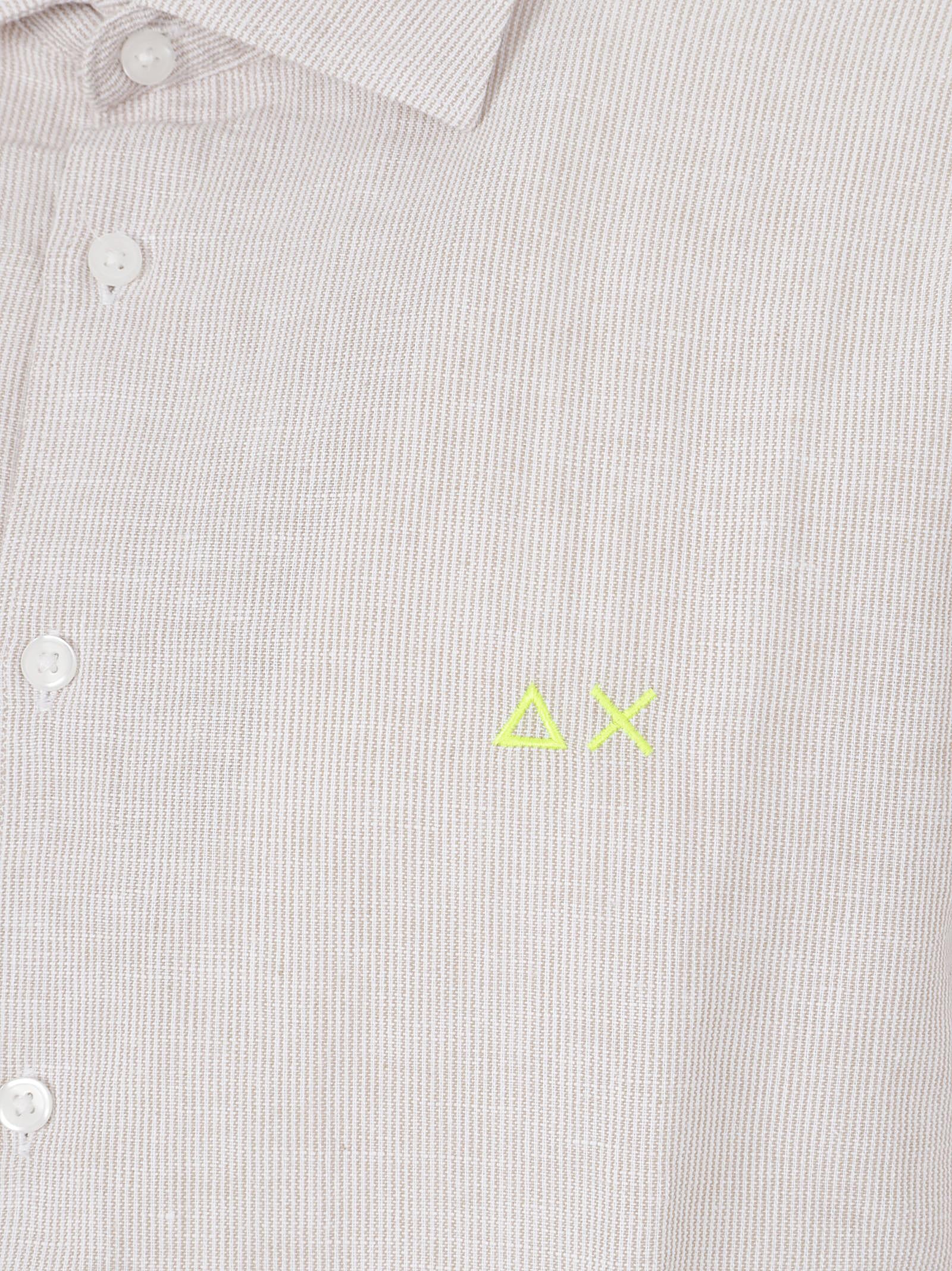 Camicia uomo S36122 0601 GRIGIO CHIARO-BIANCO SUN68 