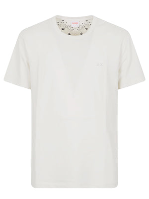 MAGLIETTA UOMO MANICA CORTA T36123 31 BIANCO-PANNA SUN68 