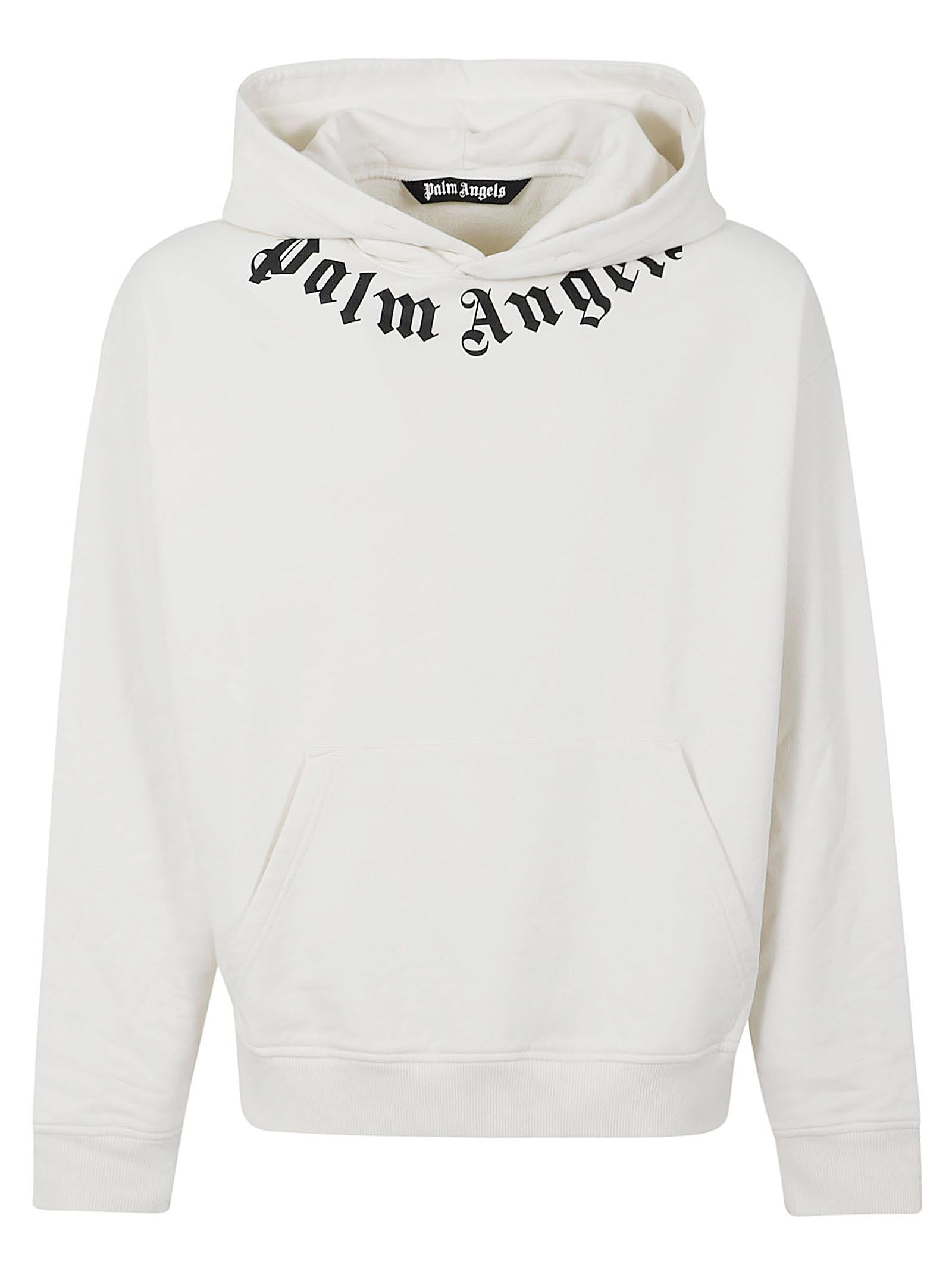 Felpa over uomo PMBB17DS26FLE007 0310 OFF WHITE-BLACK PALM ANGELS 