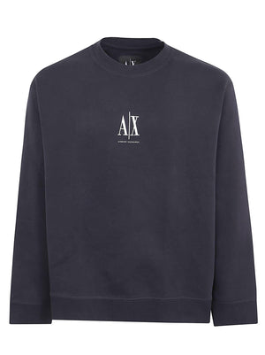 Felpa girocollo uomo XM000368 AF10818UB101 DEEP NAVY ARMANI EXCHANGE 