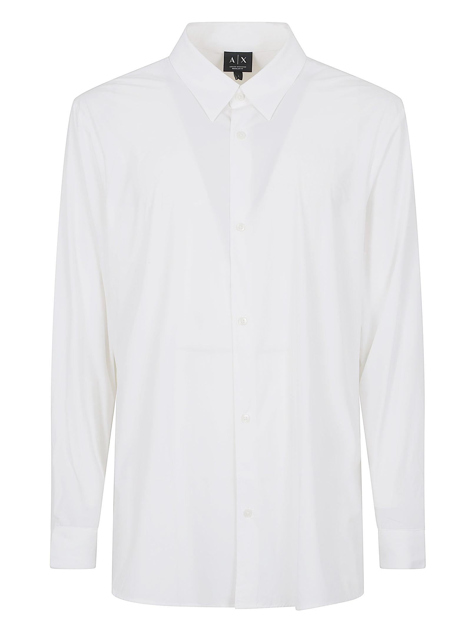Camicia uomo XM001567 AF19193U0009 OFF WHITE ARMANI EXCHANGE 