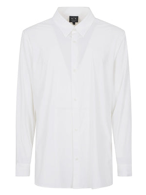 Camicia uomo XM001567 AF19193U0009 OFF WHITE ARMANI EXCHANGE 