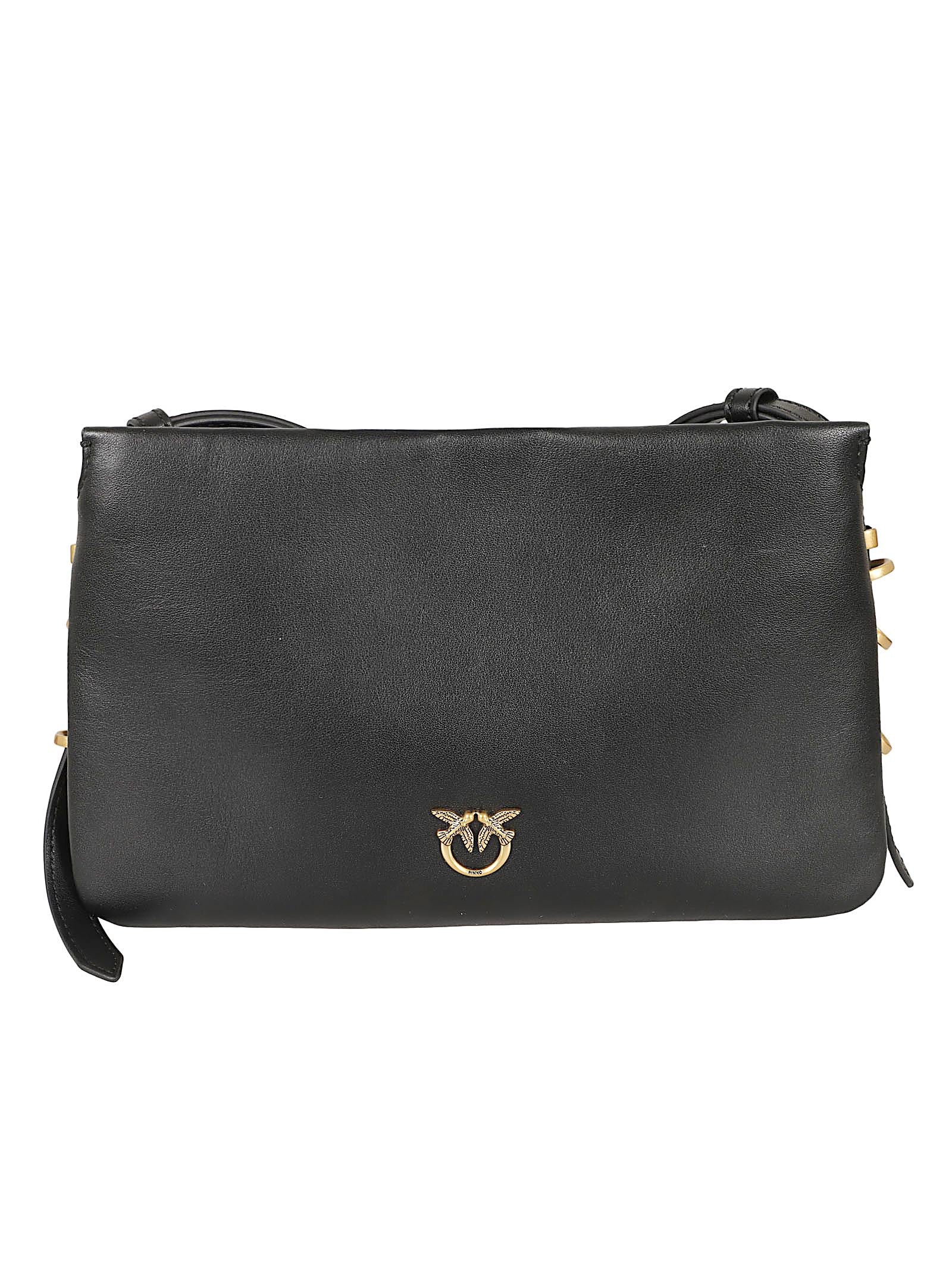 Borsa donna 105883 A0QOZ99Q NERO-ANTIQUE GOLD PINKO 