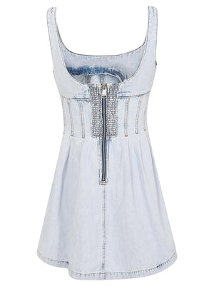 Abito donna DW0DW22990 1AB DENIM LIGHT TOMMY HILFIGER 
