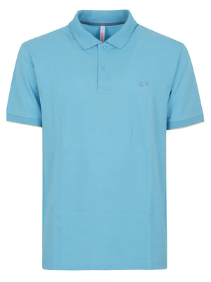 POLO UOMO<BR/> A35110 13 Turchese SUN68 