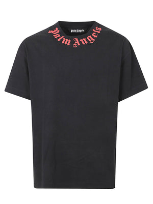 Maglietta uomo a manica corta PMAA109S26JER008 1003 BLACK-OFF WHITE PALM ANGELS 