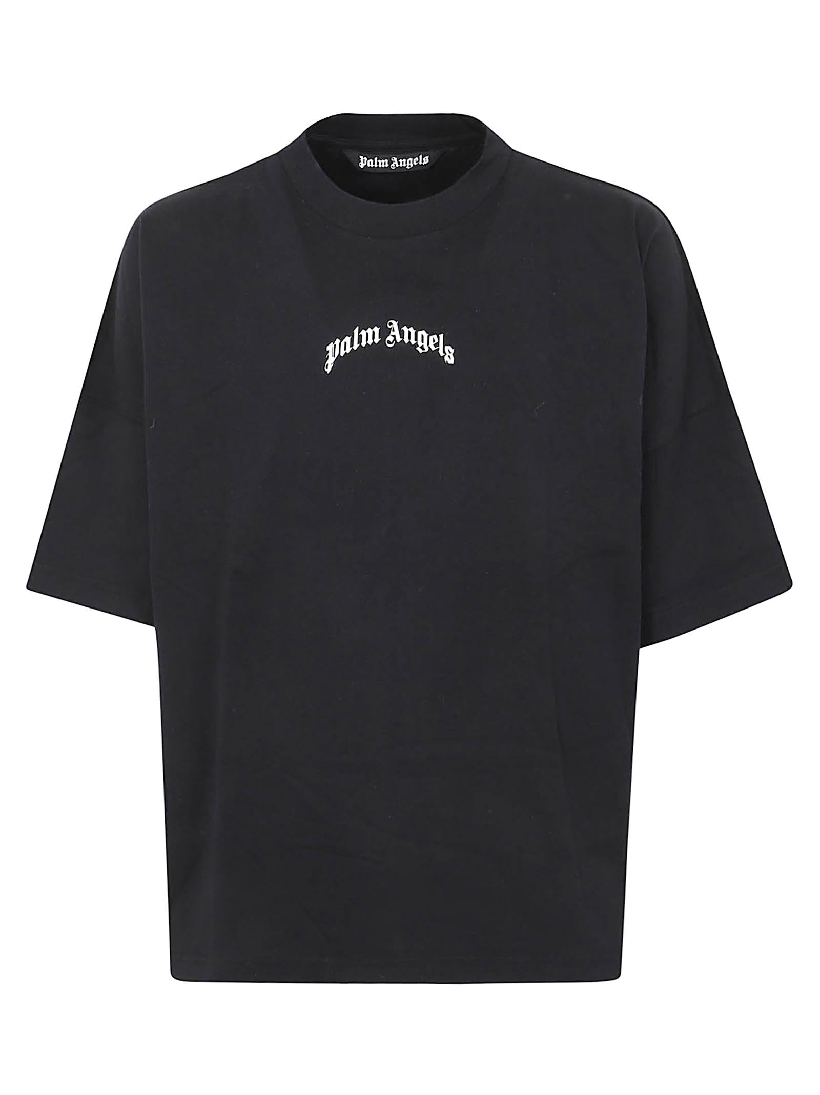 Maglietta uomo manica corta<BR/> PMAA10BS26JER007 1003 BLACK-OFF WHITE PALM ANGELS 
