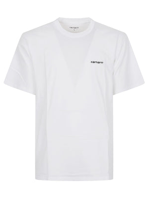 MAGLIETTA UOMO MANICA CORTA<BR/> I030435 WHITE-BLACK  CARHARTT 