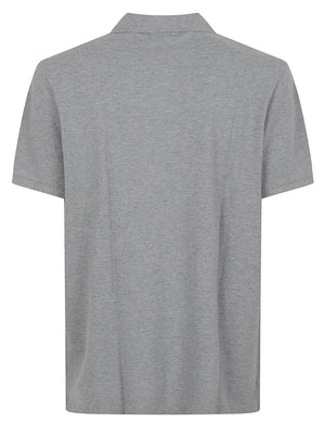 POLO UOMO I023807 GREY HEATHER-GOLD  CARHARTT 