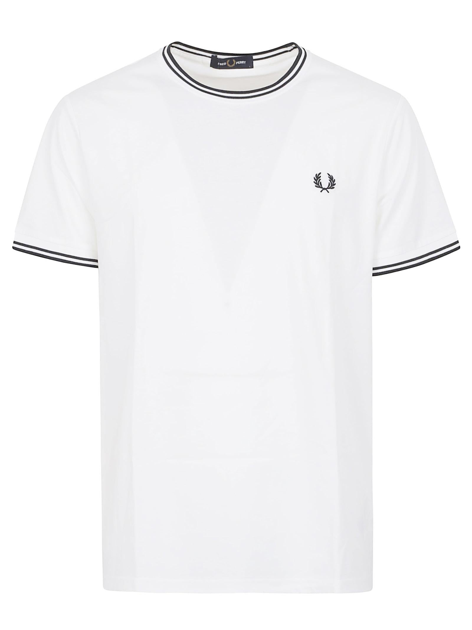 Maglia uomo manica corta FPM1588V 100 White FRED PERRY 