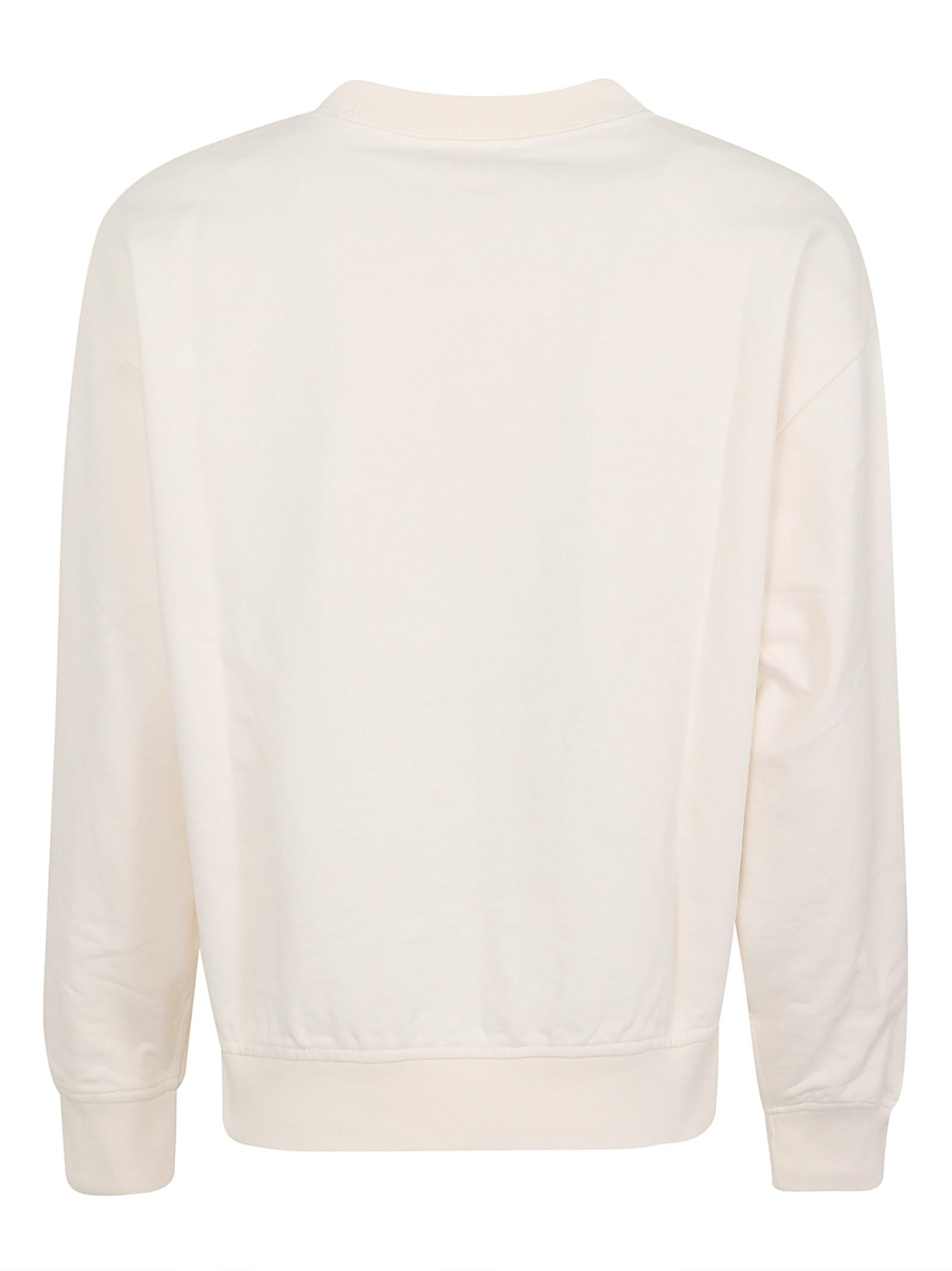 Felpa donna LV047E828G YBH WHITE GREIGE CALVIN KLEIN 
