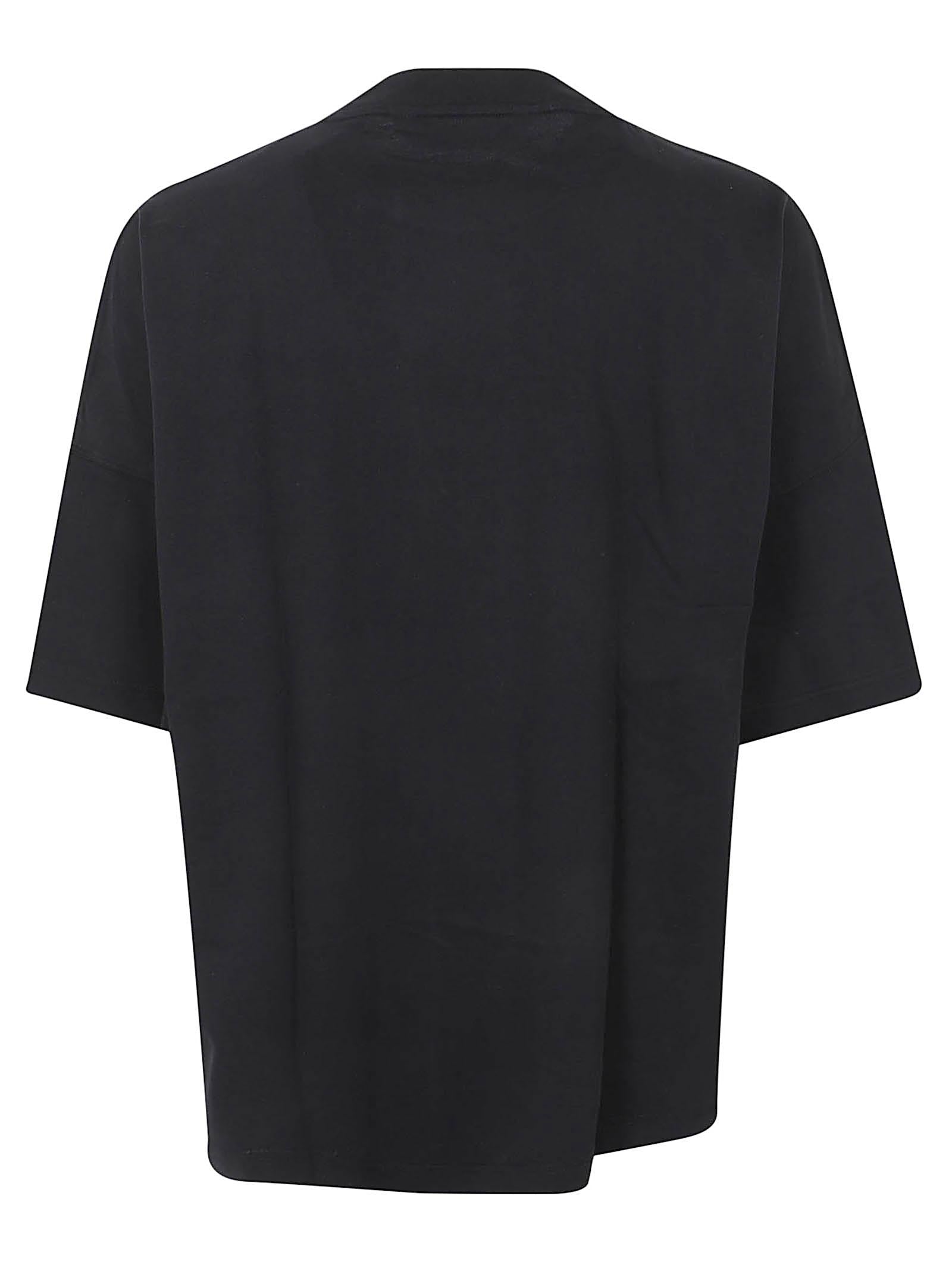 Maglietta uomo manica corta<BR/> PMAA10BS26JER004 1060 BLACK-BROWN PALM ANGELS 
