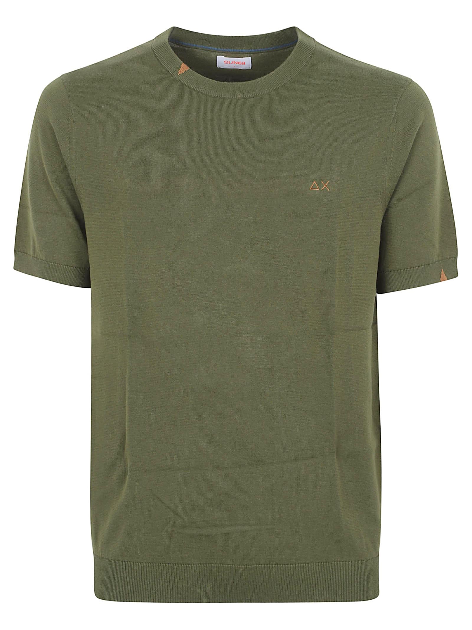 MAGLIETTA UOMO MANICA CORTA K36105 37 Verde scuro SUN68 