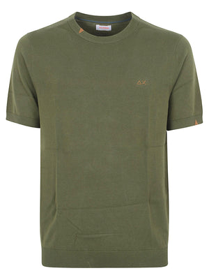 MAGLIETTA UOMO MANICA CORTA K36105 37 Verde scuro SUN68 