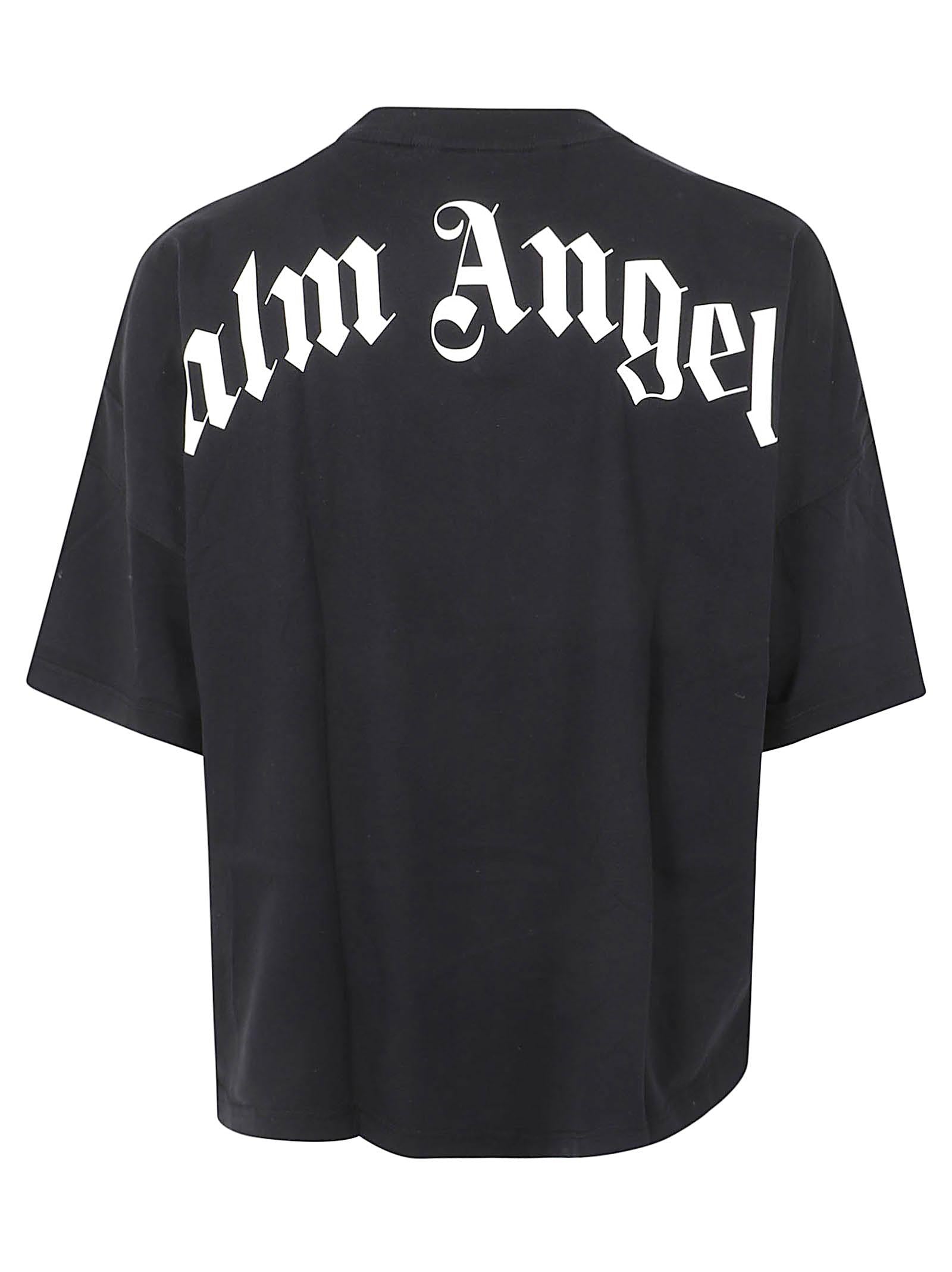 Maglietta uomo manica corta<BR/> PMAA10BS26JER007 1003 BLACK-OFF WHITE PALM ANGELS 