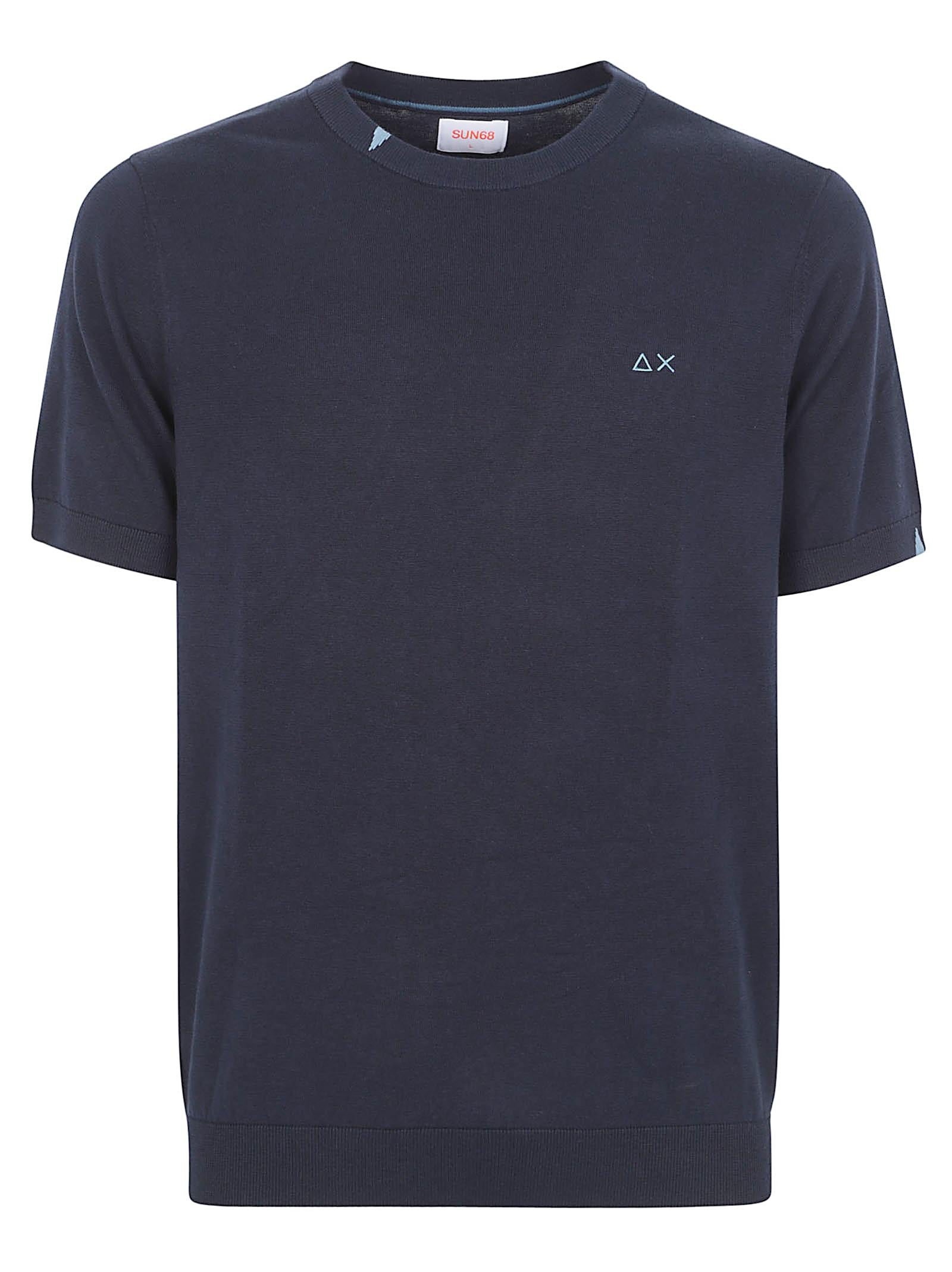 MAGLIETTA UOMO MANICA CORTA K36105 07 NAVY BLUE SUN68 