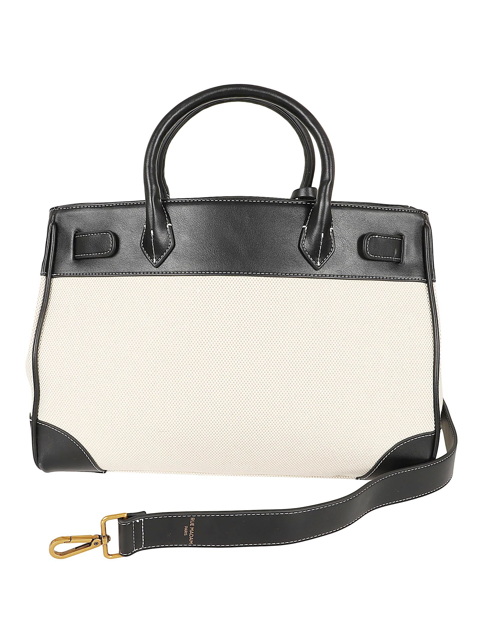 Borsa donna RIVIERA TOTE CANVAS BLACK  RUE MADAM 