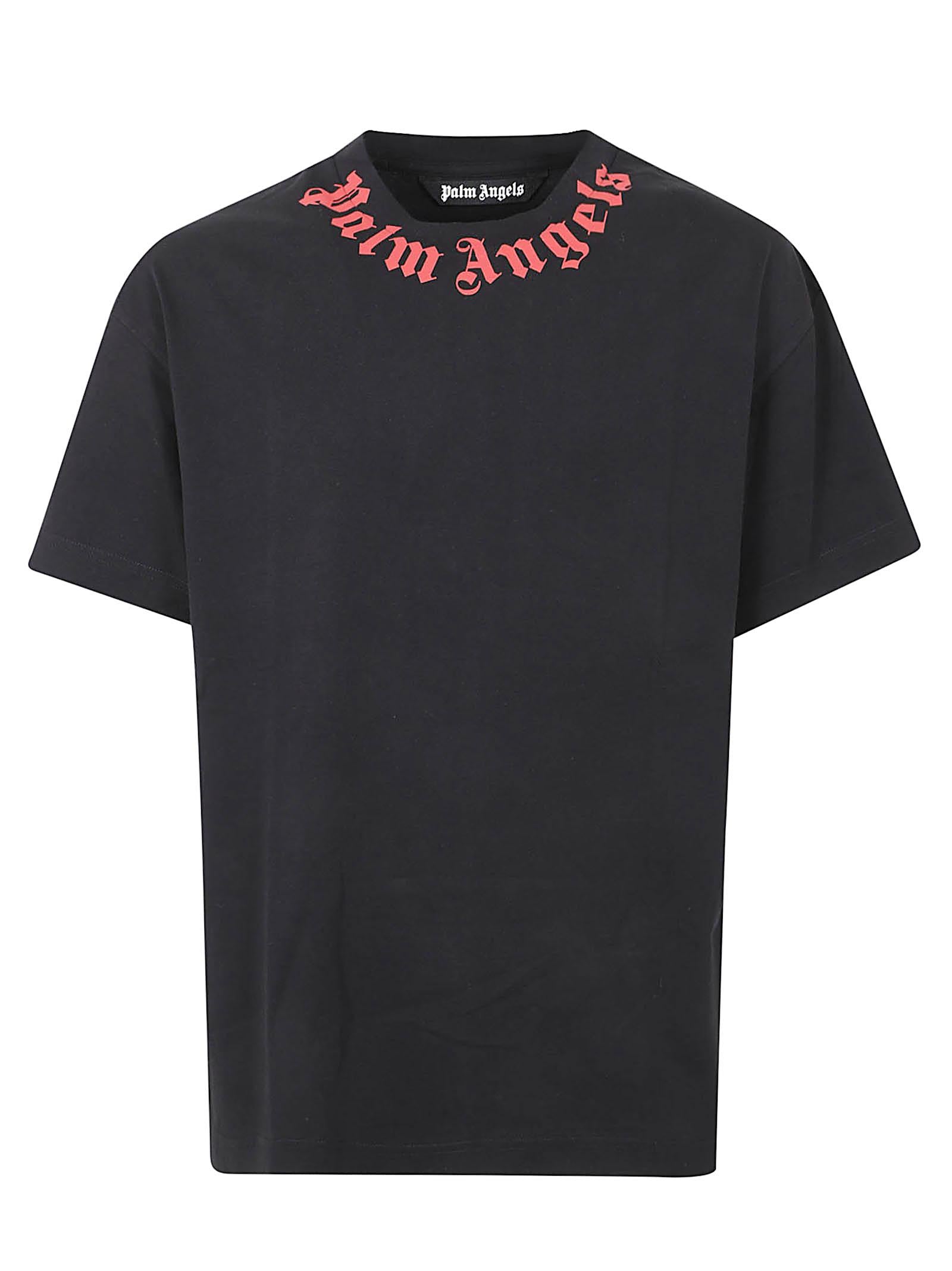 Maglietta uomo a manica corta PMAA109S26JER008 1003 BLACK-OFF WHITE PALM ANGELS 