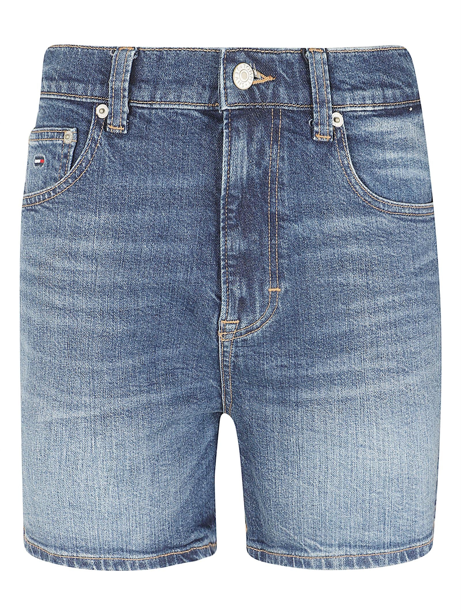 Pantaloncino donna DW0DW22688 1BK DENIM DARK TOMMY HILFIGER 
