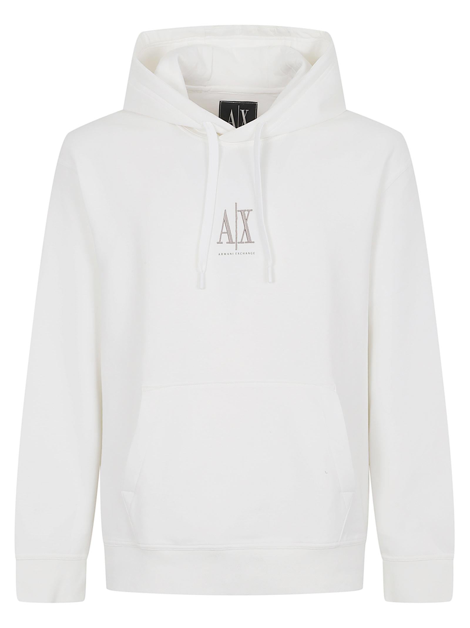 Felpa uomo XM000369 AF10818U0009 OFF WHITE ARMANI EXCHANGE 