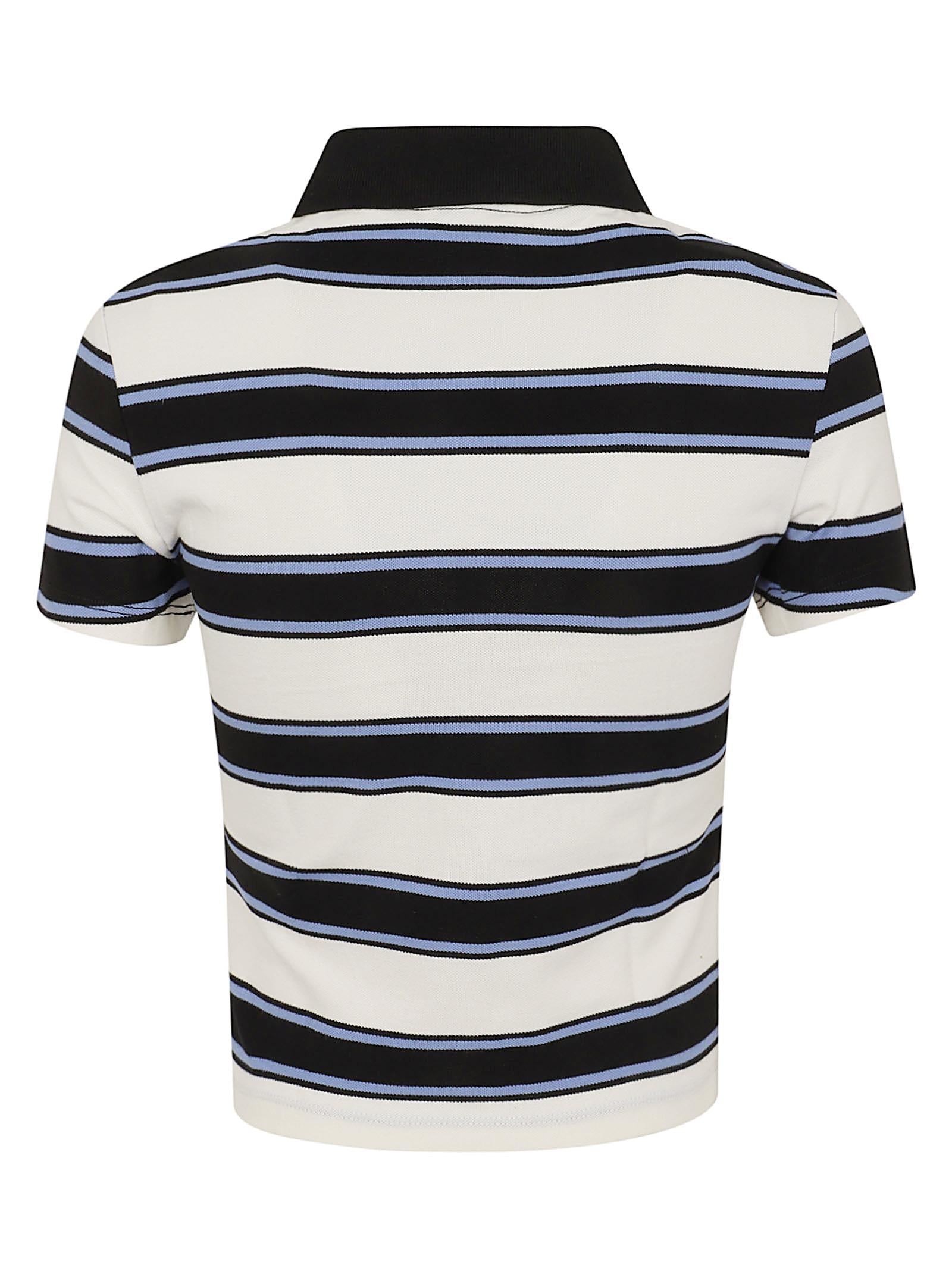 Polo donna DW0DW21931 0FB ECRU-MULTI STRIPE TOMMY HILFIGER 