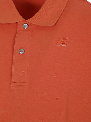 Polo uomo K5127BW 896 ORANGE BROWNISH  KWAY 