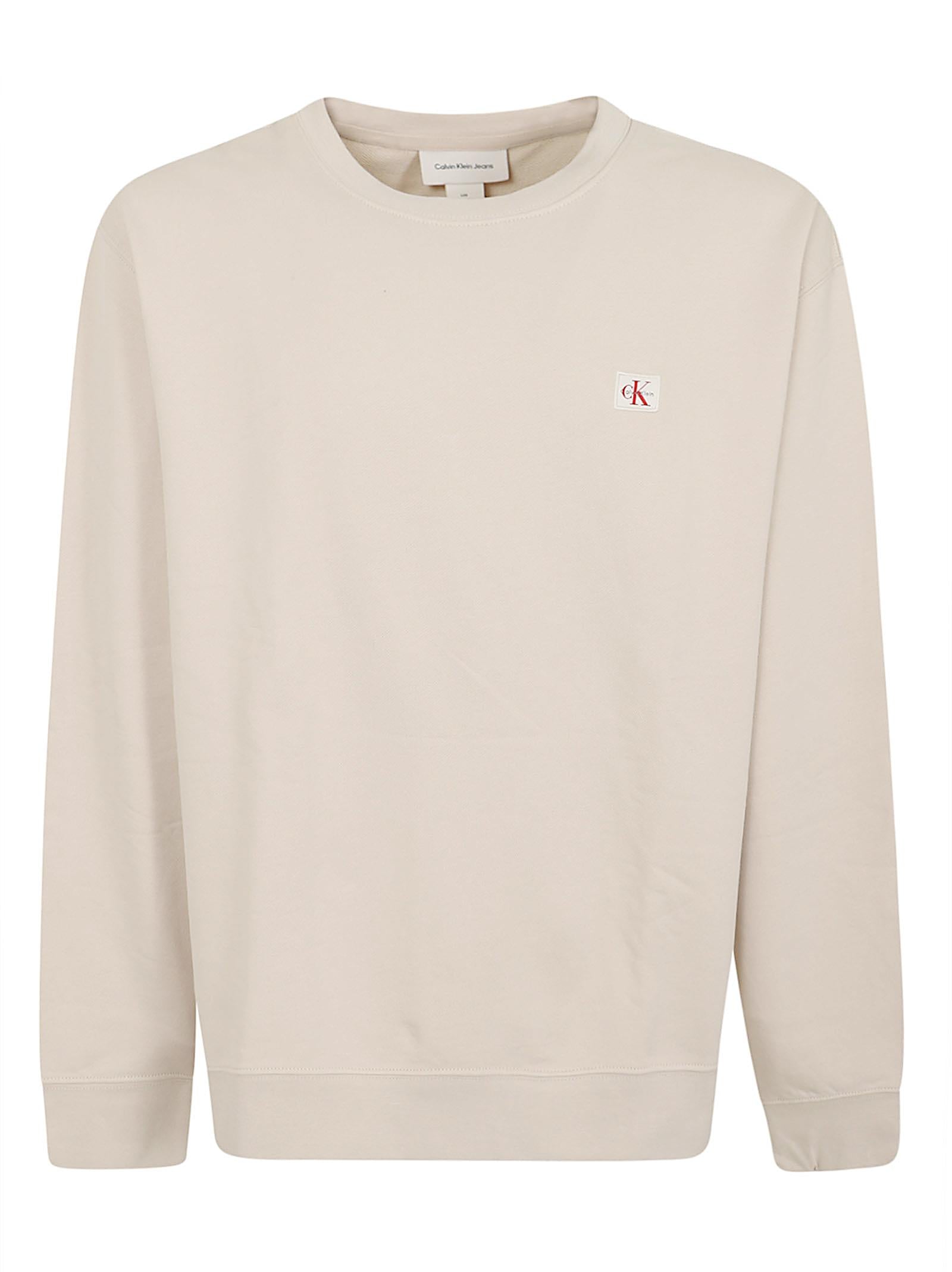 Felpa uomo<BR/> LV04RC273G 2JX OATMEAL CALVIN KLEIN 