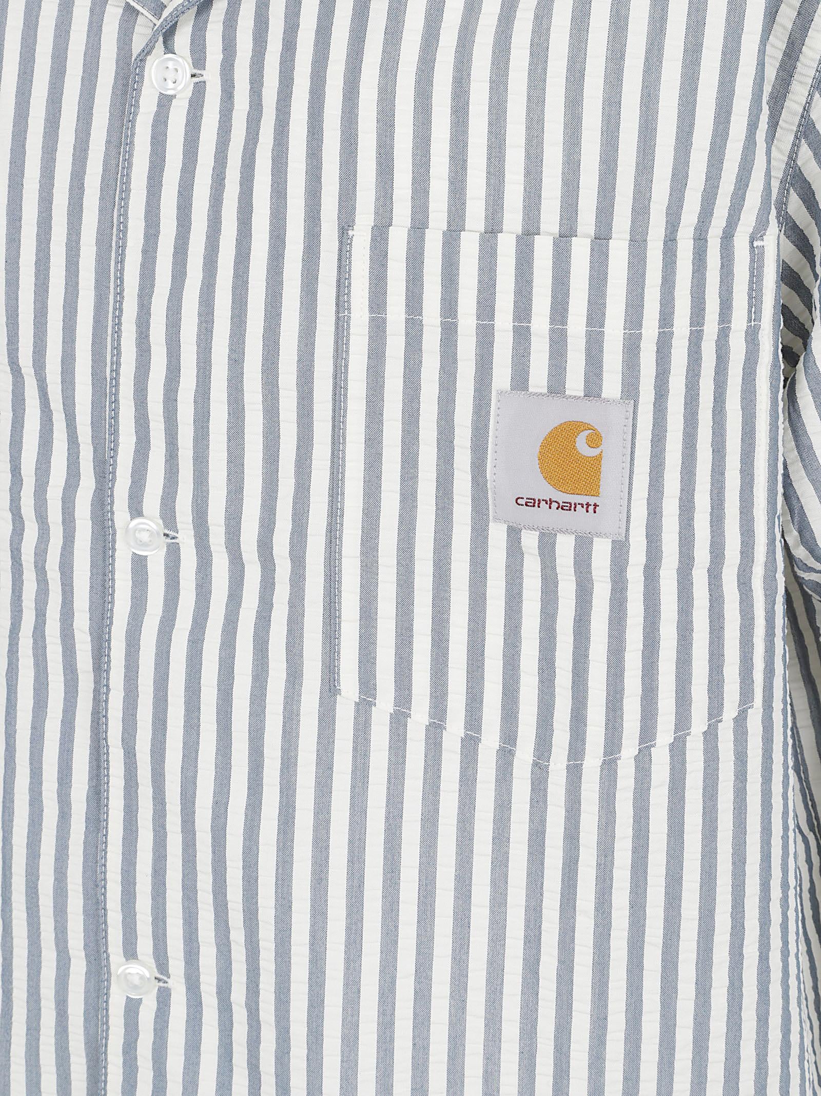 CAMICIA UOMO <BR/> I036203 LEAVEL STRIPE  CARHARTT 