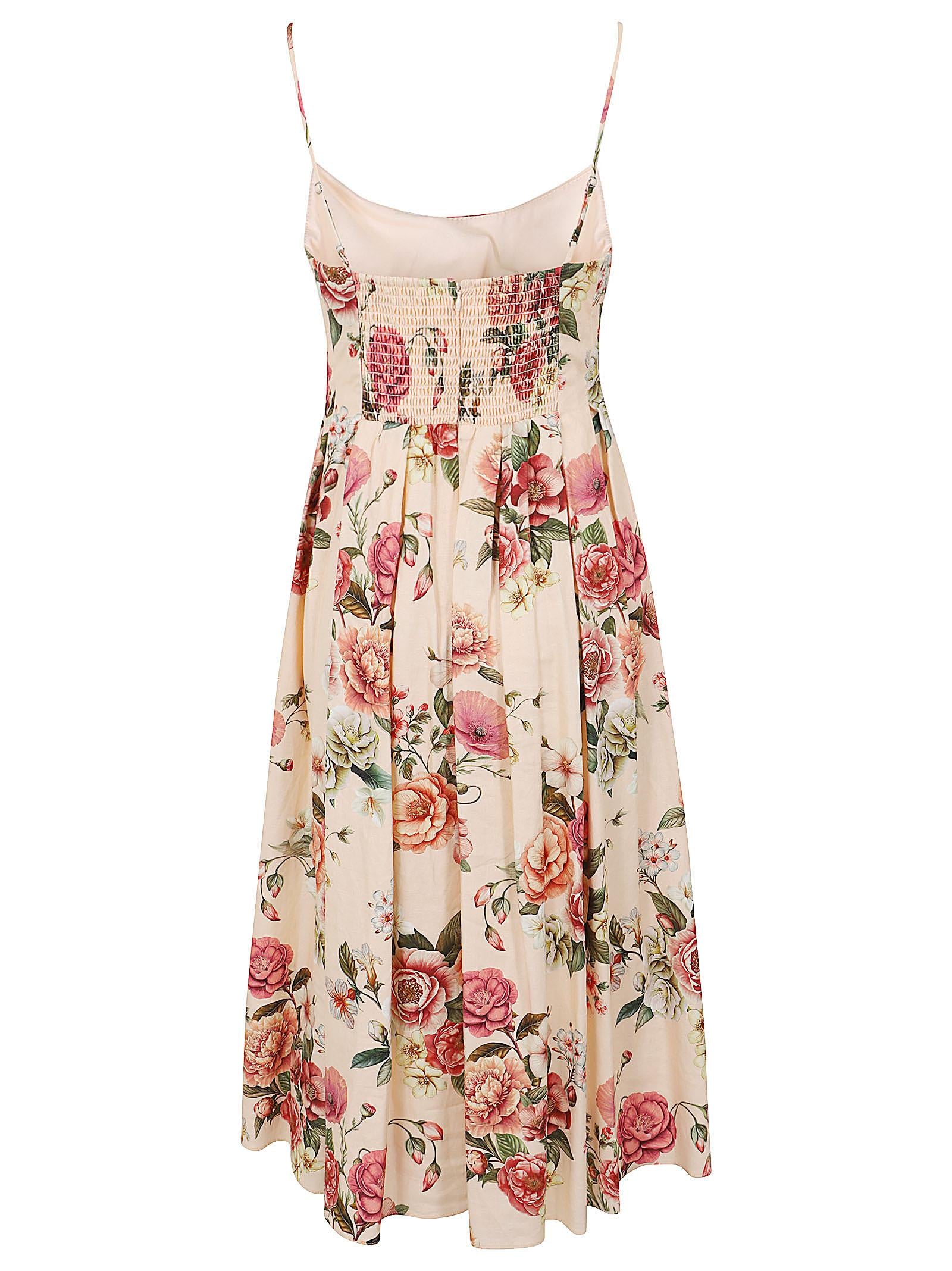 Abito lungo donna W6GKAFW2558 PMM9 COSMIC PEONY PRINT GUESS 