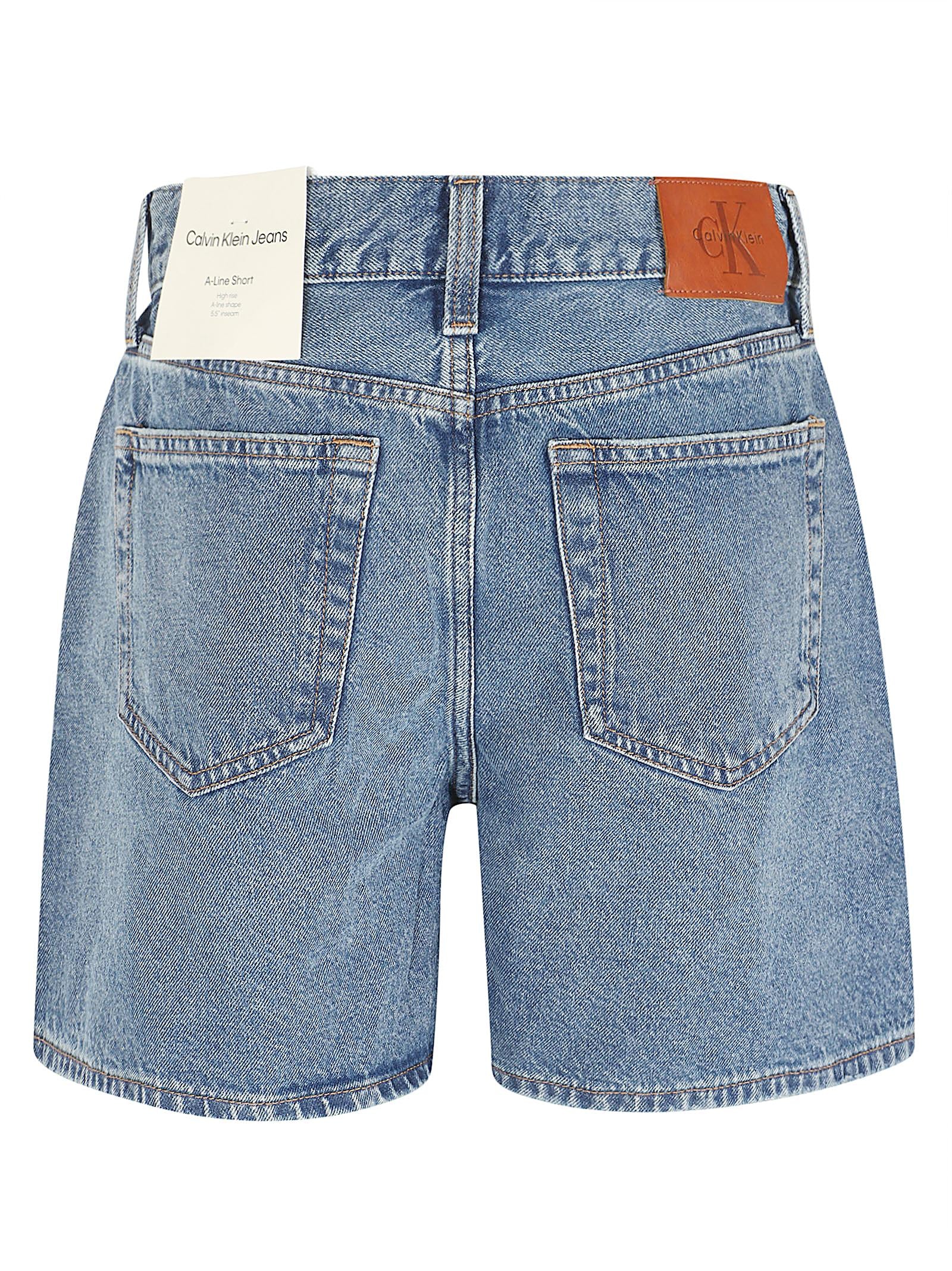 Pantaloncino donna LV047F676G 21R BLUE CAROLINE CALVIN KLEIN 