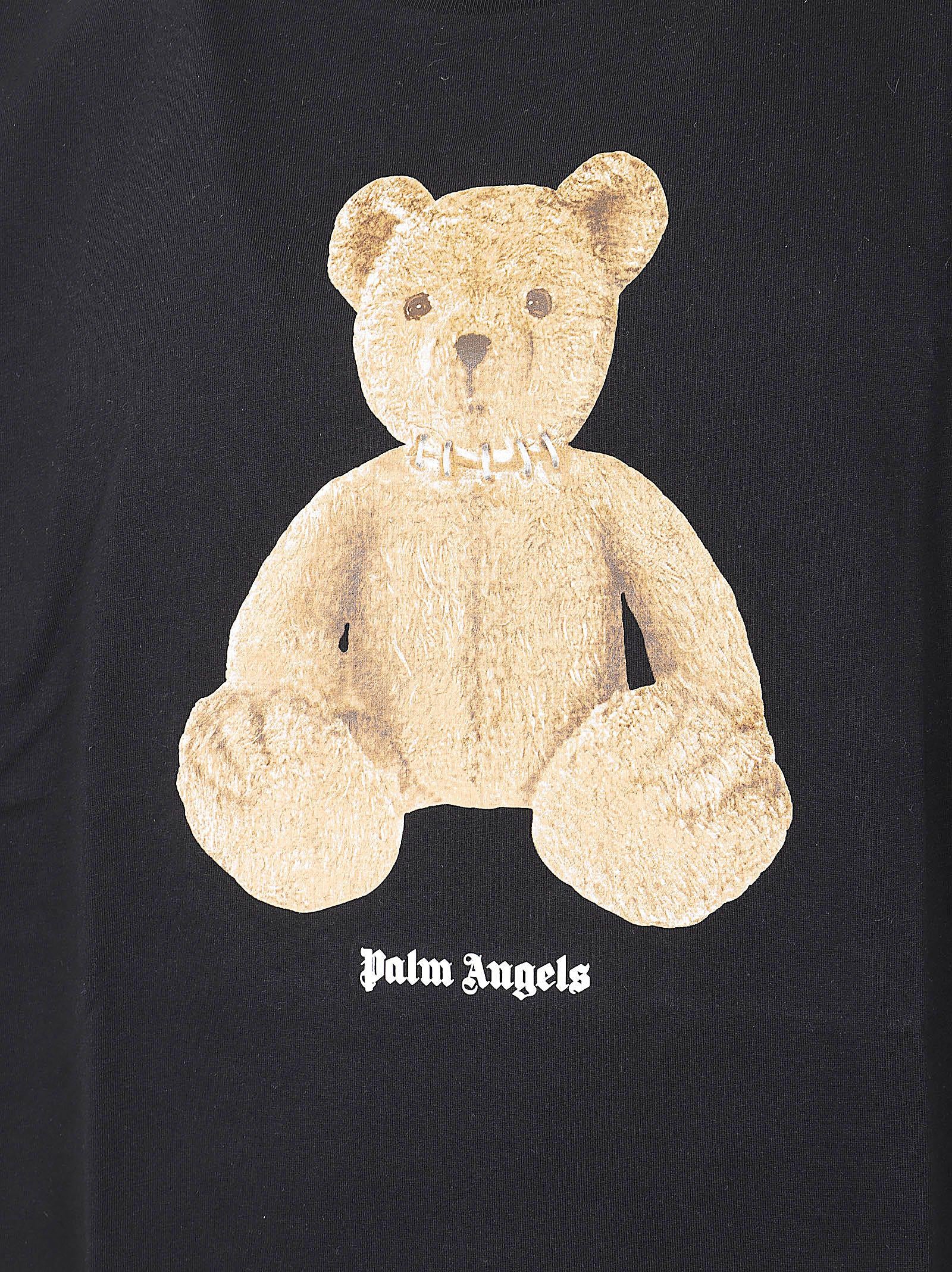 Maglietta uomo manica corta<BR/> PMAA10BS26JER004 1060 BLACK-BROWN PALM ANGELS 