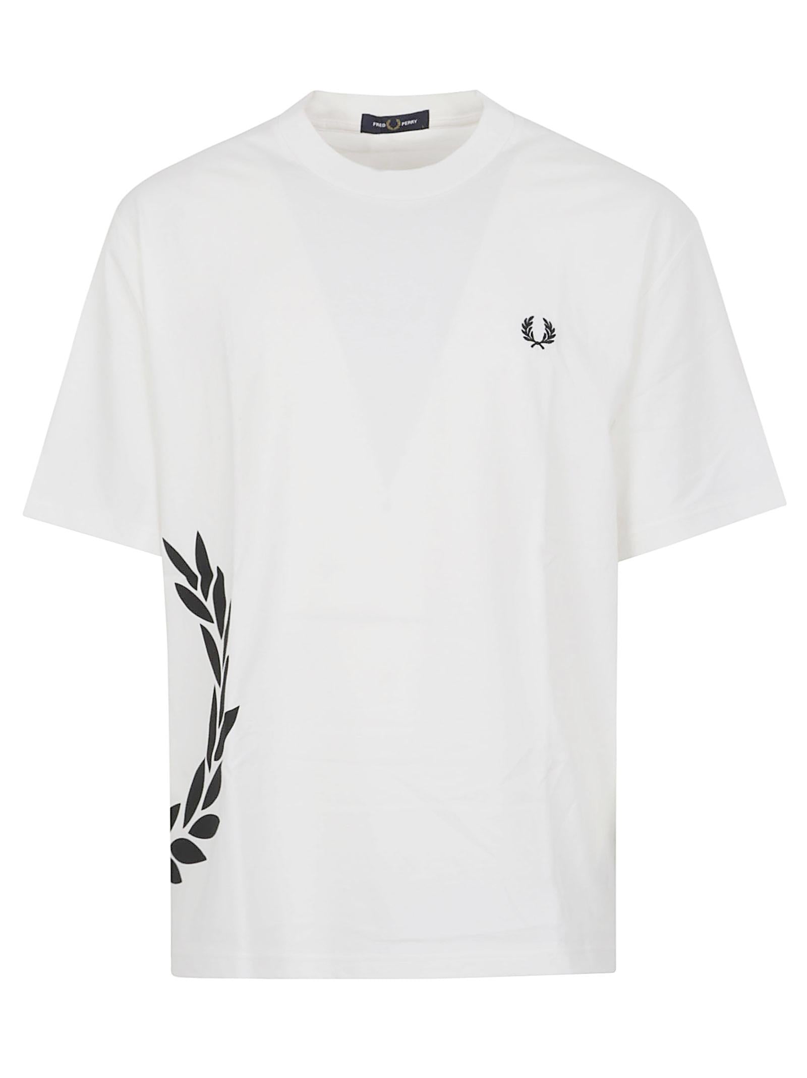 Maglia uomo a maniche corte FPM2440 129 Snow White FRED PERRY 