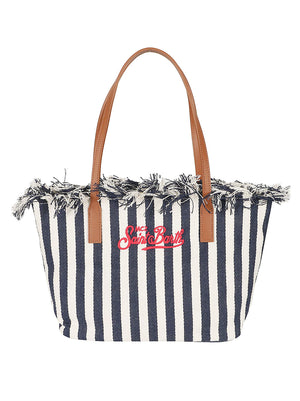 Borsa donna CITY BAG MID FRINGE 01768L HB STRIPES 61 EMB  MC 2 