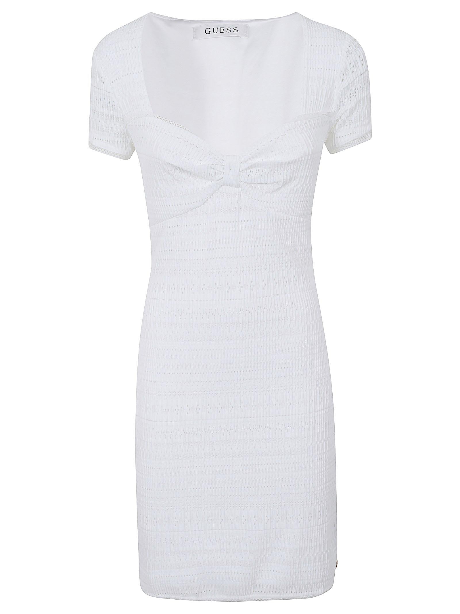 Abito stretch donna<BR/> W6GK15K2950 G011 PURE WHITE GUESS 