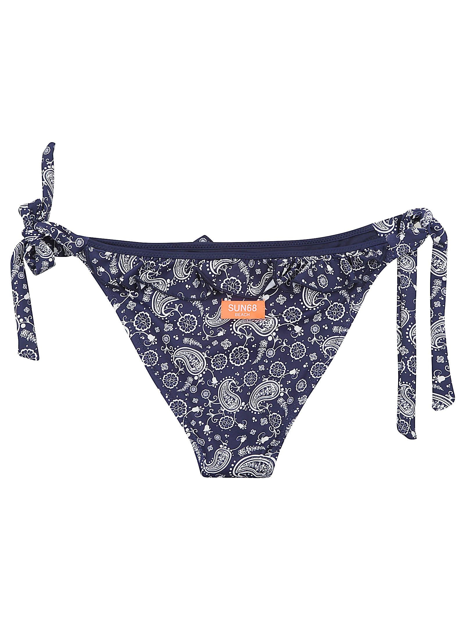 Costume donna H36207 0731 NAVY BLUE-BIANCO PANNA SUN68 