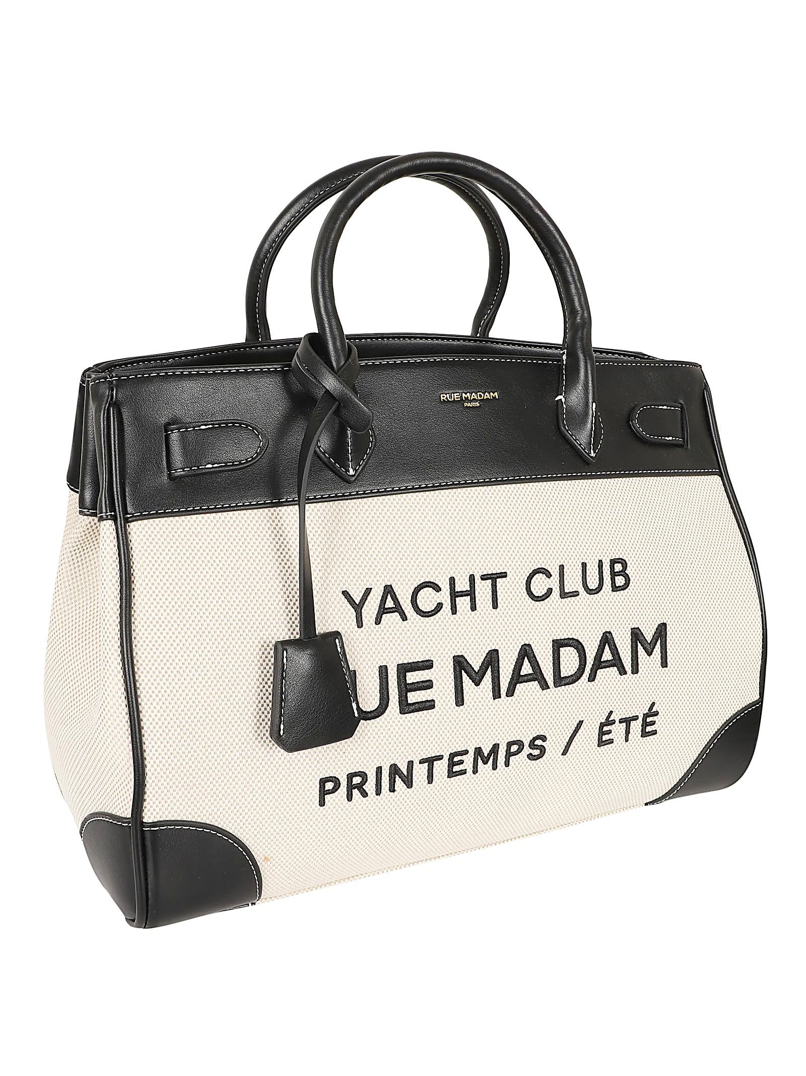 Borsa donna RIVIERA TOTE CANVAS BLACK  RUE MADAM 