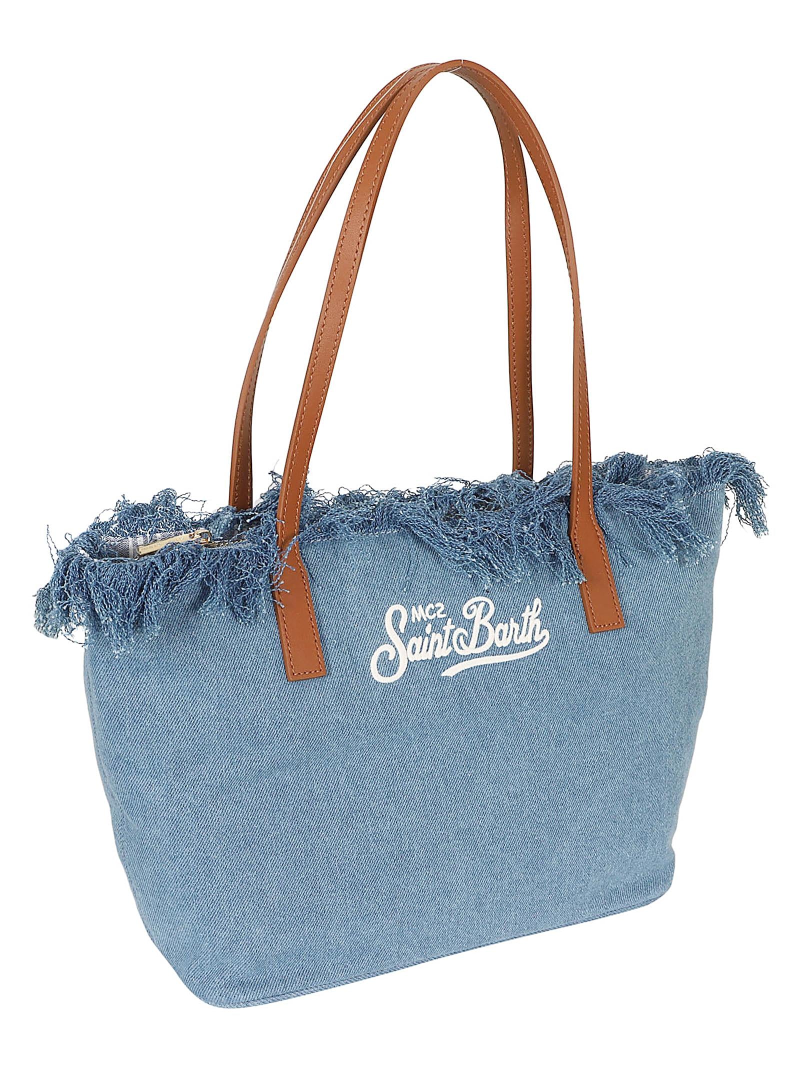 Borsa donna CITY BAG MID FRINGE 00436L DENIM EMB  MC 2 