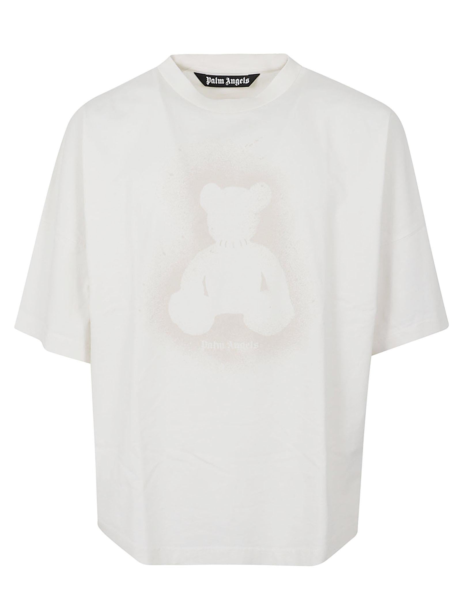 Maglietta uomo manica corta PMAA10BS26JER002 0305 OFF WHITE-LIGHT GREY PALM ANGELS 