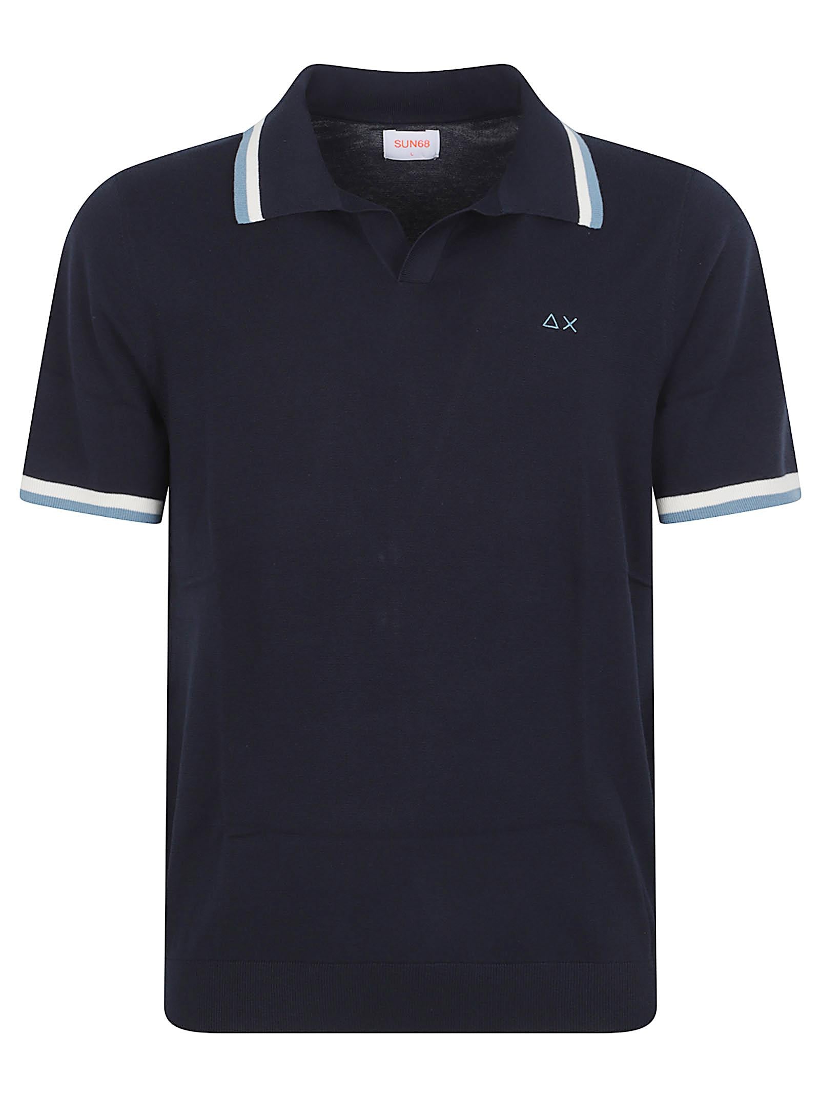 POLO UOMO K36111 07 NAVY BLUE SUN68 