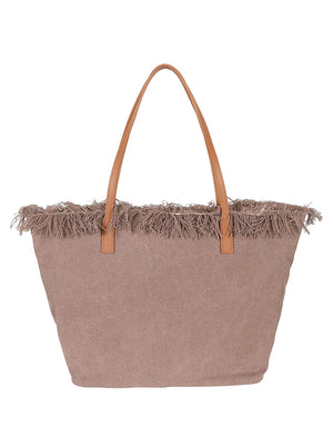 Borsa donna CITY BAG FRINGE 01742L CANVAS 18 EMB  MC 2 
