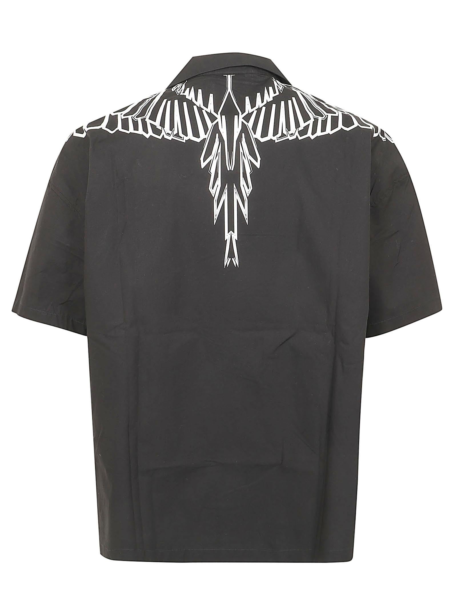 Camicia uomo S6CMMASI009 110 Nero MARCELO BURLON 