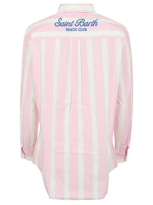 Camicia donna BRIGITTE 00897L COTTON SB BEACH STRIP  MC 2 