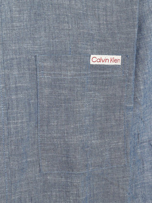 Camicia uomo<BR/> LV04RF109G C32 BLUE DESCENT CALVIN KLEIN 