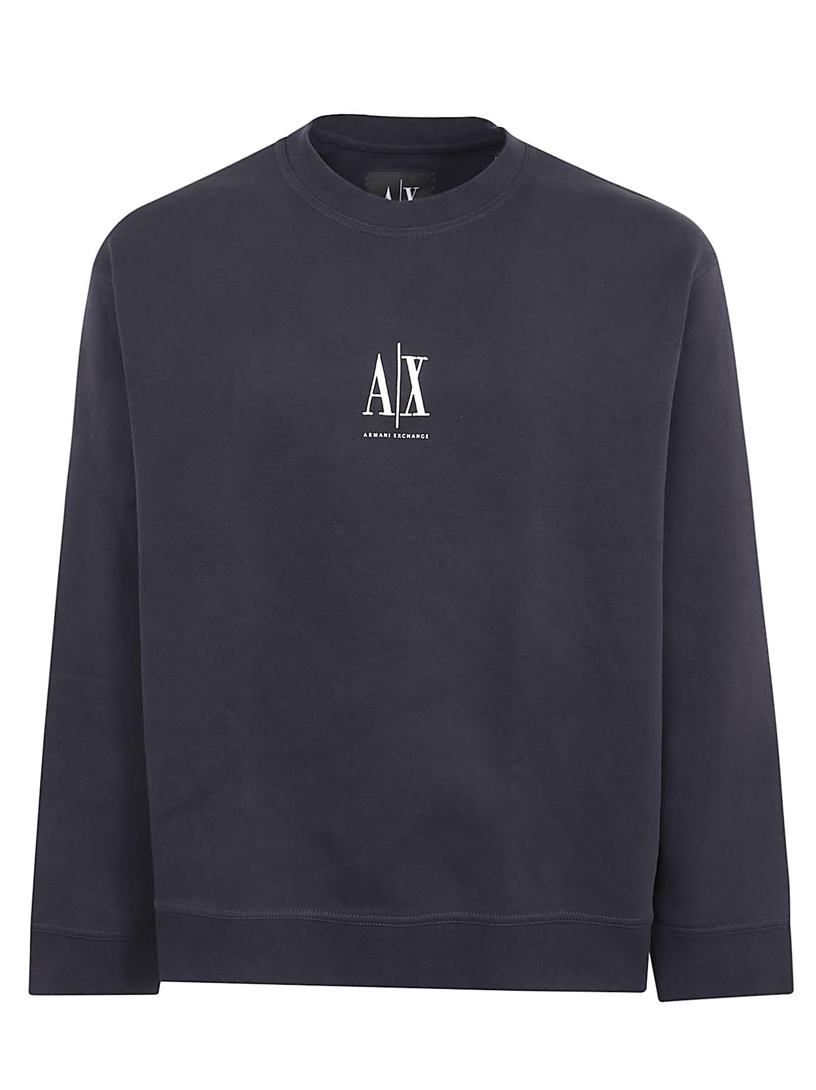 Felpa girocollo uomo XM000368 AF10818UB101 DEEP NAVY ARMANI EXCHANGE 