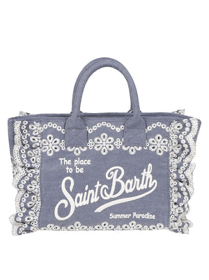 BORSA DONNA COLETTE VOLANT N 00485L SANGALLO FLOWERS DENIM  MC 2 