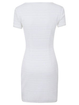 Abito stretch donna<BR/> W6GK15K2950 G011 PURE WHITE GUESS 