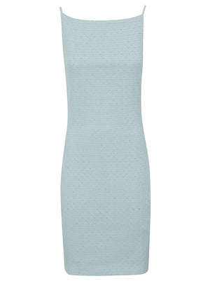 Abito stretch donna W6GKA1K3488 F7YG MISTY TEAL MULTI GUESS 