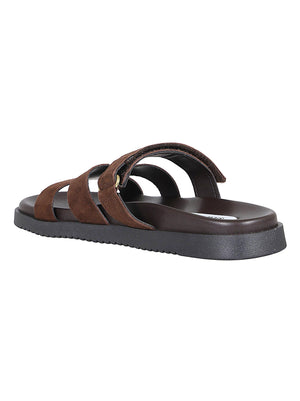 Ciabatte donna SMSMISSILE-E DBRW DARK BROWN SUEDE STEVE MADDEN 
